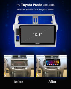 Штатная магнитола CARMEDIA OL-1614 DVD Toyota Land Cruiser Prado 150 2013-2016 (поддержка кругового обзора), фото 5