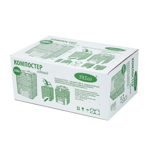 Компостер Piteco 300л с крышкой, черный, фото 10