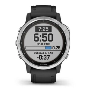 Garmin Fenix 6s Solar серебристый с черным ремешком, фото 3