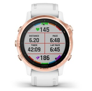 Garmin Fenix 6S PRO розовое золото с белым ремешком, фото 6