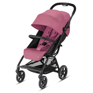 Коляска прогулочная Cybex Eezy S+ 2 BLK Magnolia Pink с дождевиком и бампером, фото 1