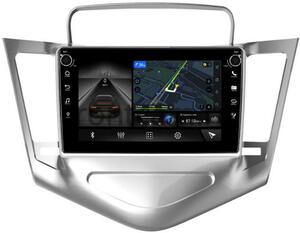 Штатная магнитола LeTrun 7803-9-128 для Chevrolet Cruze I 2009-2012 (серебро) на Android 10 (4G-SIM, 4/64, DSP, IPS) c крутилками c оптическим выходом, фото 1