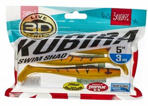 Виброхвосты LJ 3D Series KUBIRA SWIM SHAD 5,0in (12,50)/PG08 3шт., фото 3