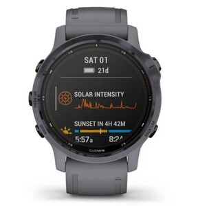 Garmin Fenix 6s Pro Solar аметистовый с темно-серым ремешком, фото 7