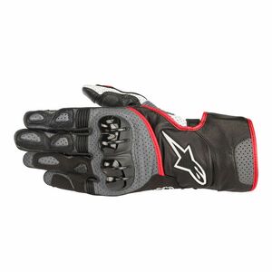 Мотоперчатки SP-2 V2 ALPINESTARS (черно-серо-красный, 1130, S), фото 2