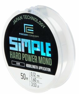 Леска моно. FC Simple HARD POWER MONO Clear 050/012, фото 3