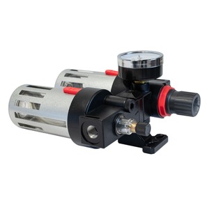 Воздушный фильтр-регулятор с лубрикатором Aurora FRL 1/4, 800 л/мин, до 10 бар, фото 3