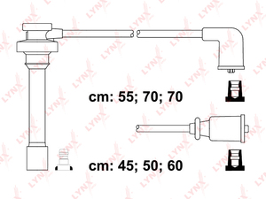 Провода высоковольтные LYNXauto SPE5520. Для: MITSUBISHI Pajero II/Montero 3.06(G72), фото 1