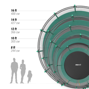Батут UNIX Line SUPREME BASIC 16 ft (green), фото 8