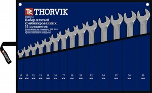 Thorvik CWS0014 Набор ключей гаечных комбинированных в сумке, 10-32 мм, 14 предметов, фото 1