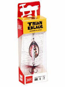 Блесна вращающаяся Lucky John TRIAN BLADE ROUND 06.0г 006, фото 3
