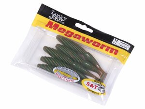 Виброхвосты съедоб. искусст. LJ Pro Series MegaWorm 4,0in (10,16)/085 5шт., фото 4