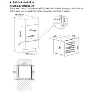 Винный шкаф Temptech OZ60DX-24, фото 4