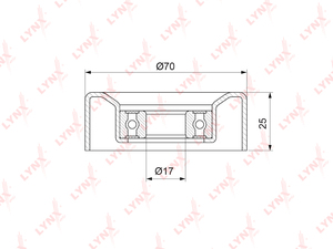 Ролик натяжного механизма / приводной LYNXauto PB-5323. Для: HONDA Civic(FD / FK) 1.4 06> / Jazz(GD/GE) 1.2-1.5 02> / City 1.4 08>, фото 1