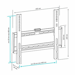 Настенный кронштейн для LED/LCD телевизоров VLK TRENTO-33 BLACK, фото 10