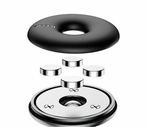 Автомобильный держатель для телефона в дефлектор магнитный Baseus Star Ring Air Outlet - Черный, фото 5