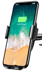 Автомобильный держатель с беспроводной зарядкой Baseus Wireless Charger Gravity Car Mount black WXYL-A01 (присоска), фото 6