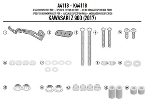 Стекло ветровое GIVI Kawasaki Z 900 (17-18), фото 3