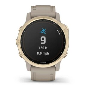 Garmin Fenix 6s Pro Solar золотистый с песочным ремешком, фото 6