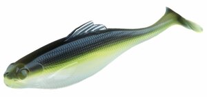 Виброхвосты съедоб. искусст. LJ Pro Series ROACH PADDLE TAIL 5.0in (12.70)/G02 4шт., фото 2