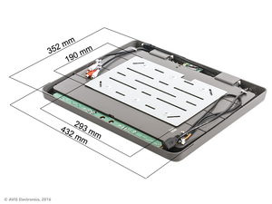 Автомобильный потолочный монитор 17,3" Avel AVS117 (серый), фото 3