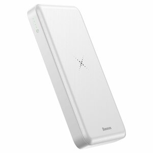 Повербанк с беспроводной зарядкой Baseus M36 Wireless Charger Powerbank 10000mAh white, фото 4