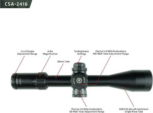 Оптический прицел CRIMSON Trace Optics 4-16x50mm FFP MR1-MOA (CSA-2416), фото 4