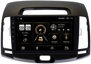 Штатная магнитола LeTrun 3792-9077 для Hyundai Elantra IV (HD) 2006-2011 (темно-серая) на Android 10 (4/64, DSP, QLed) С оптическим выходом, фото 1