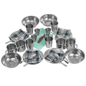 Набор для пикника Picnic на 4 персоны коричневый (N-PCB-4) Nisus, фото 7