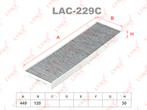 Фильтр салонный угольный LYNXauto LAC-229C. Для MINI Mini 06-13, фото 1