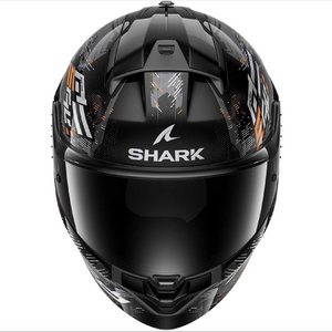 Шлем Shark RIDILL 2 MOLOKAI Black/Silver/Orange глянцевый XL, фото 2