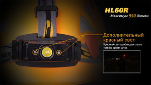 Налобный фонарь Fenix HL60R Cree XM-L2 U2 Neutral White LED, фото 17