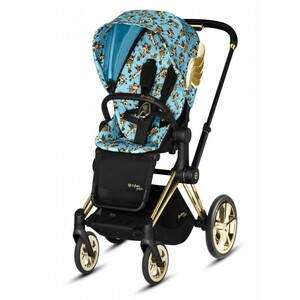 Коляска с прогулочным блоком и рамой Cybex PRIAM FE JS Cherubs Blue, фото 1