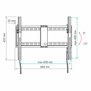 Кронштейн для LED/LCD телевизоров VLK TRENTO-39 black, фото 6