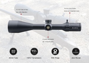 Оптический прицел Vector Optics Paragon 5-25x56 Gen II, сетка VPA-2 Mil, 30 мм, тактические барабаны, азотозаполненный, с подсветкой (SCOL-26P), фото 4