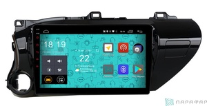 Штатная магнитола Parafar 4G/LTE с IPS матрицей для Toyota Hilux 2018+ на Android 7.1.1 (PF063), фото 1
