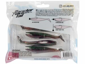 Виброхвосты LJ 3D Series ZANDER PADDLE TAIL 4.0in (10.00)/Z14 5шт., фото 5