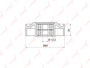 Ролик натяжного механизма / приводной LYNXauto PB-5018. Для: INFINITI EX25 09> / FX35/45(S50/S51) 03-08 / G35(V35) 02-07, NISSAN 350Z 02> / Pathfinder(R50) 3.3-3.5 97-04, фото 1