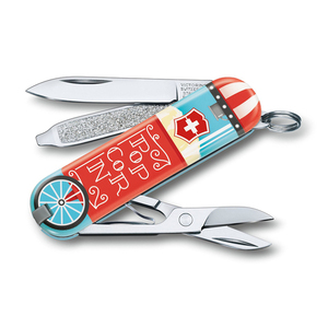 Нож-брелок Victorinox Classic LE 2019, 58 мм, 7 функций, "Let it Pop", фото 2