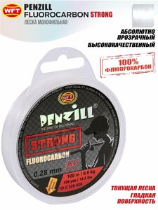 Леска монофильная WFT Penzill FLUOROCARBON Strong 100/028, фото 2