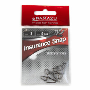 Карабин Namazu INSURANCE SNAP, цв. BN, р. 3, test-23 кг (уп. 5 шт), фото 3