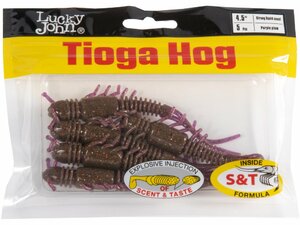 Виброхвосты съедоб. искусст. LJ Pro Series TIOGA HOG 4.5in (11.40)/S13 5шт., фото 4