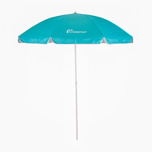 Зонт пляжный СЛЕДОПЫТ прямой, d - 180см, h - 183см, d штока 19/22мм, Polyester 190T, цв. голубой, фото 2