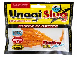 Слаги съедобные плавающие LJ Pro Series UNAGI SLUG 3.0in (07.62)/F29 7шт., фото 3