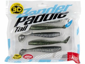 Виброхвосты LJ 3D Series ZANDER PADDLE TAIL 4.0in (10.00)/Z11 5шт., фото 4
