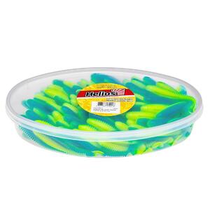Виброхвост несъедоб. Catcher 3,55"/9 см Blue Lime 100шт. (HS-2-040-N) Helios, фото 2
