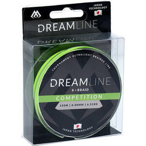 Плетеный шнур Mikado DREAMLINE Competition 0.16 fluo green (150 м) 15,54 кг., фото 1