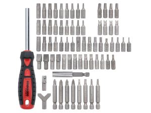 Набор бит с отвёрткой Birchwood Casey Master Screwdriver Kit , 84 шт. (BC-DLXSDS), фото 2