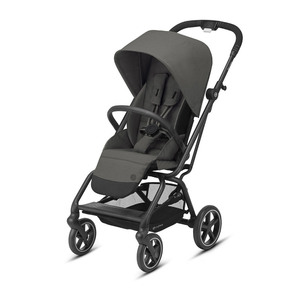 Коляска прогулочная Cybex Eezy S Twist Plus 2 BLK Soho Grey с дождевиком и бампером, фото 2