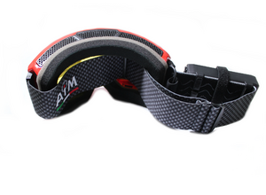 Очки снегоходные с магнитной линзой и подогревом AiM (PRO) 190-103 Accu Heated Goggles Red, фото 2